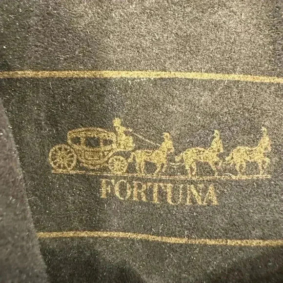 Fortuna brown croc embossed suede & leather small crossbody bag. - Picture 11 of 16